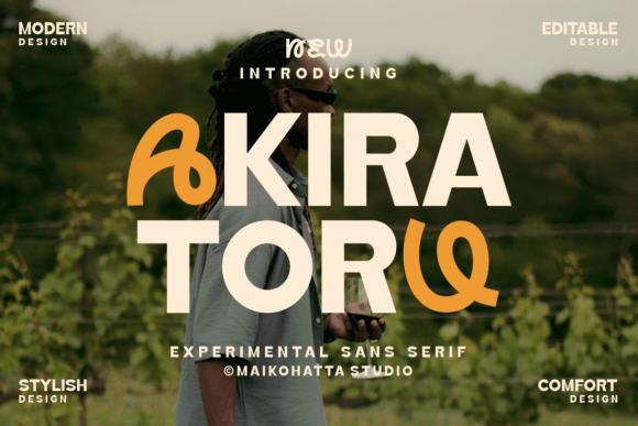 Akira Toru: A Thoughtful Sans Serif Display Typeface for Calm, Clear Design