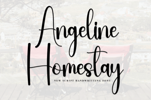 Angeline Homestay: A Bold Script Font for Modern Web Headlines