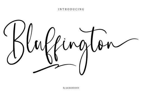 Bluffington: A Script Font That Makes Your Campaign Stand Out