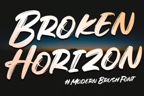 Broken Horizon: A Bold Script Font That Cuts Through the Feed