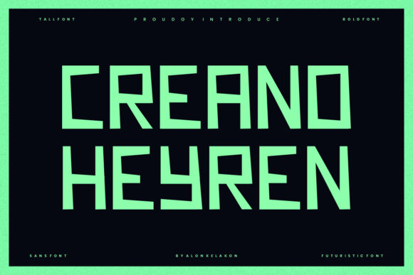 Creano Heyren: A Playful, Futuristic Font That Lifts Your Brand