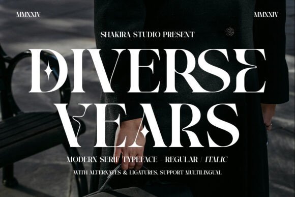 Diverse Vears: A Modern Serif Font for High-Impact Marketing