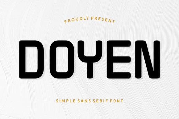 Doyen Sans Serif Font for Handmade Labels & Printables