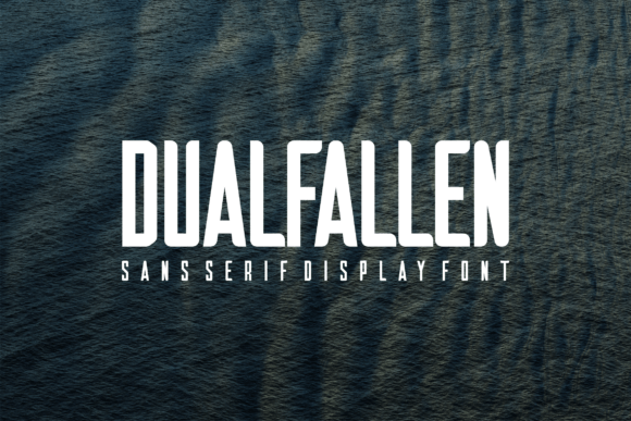 Dualfallen: A Bold Sans Serif Display Font for Campaign Headlines