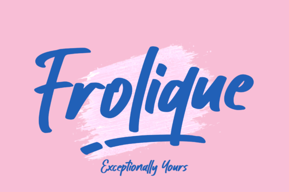 Frolique: A Playful Script Font That Makes Your Brand Feel Polished