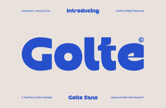 Golte: A Bold, Modern Sans Serif Font for Handmade Creators