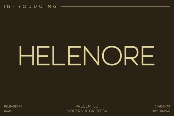 Helenore: A Refined Sans Serif Font for Digital Branding