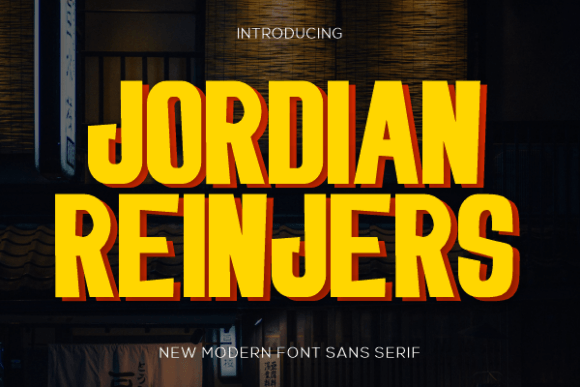 Jordian Reinjers: A Clean, Modern Sans Serif for Real Brand Work
