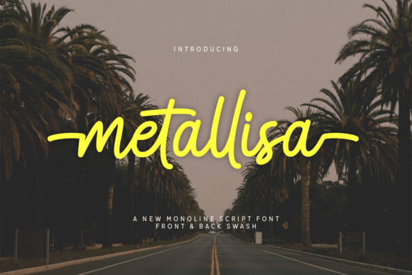 Metallisa: A Refined Script Font for Editorial Identity