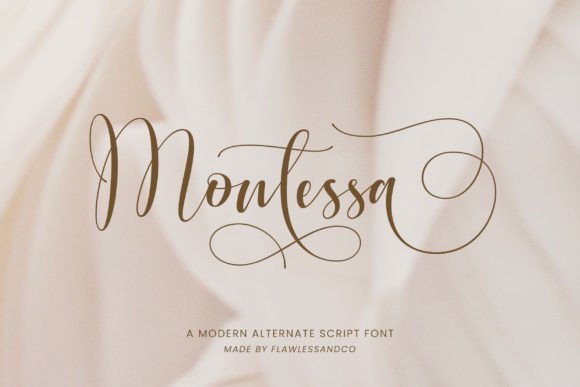 Montessa: A Modern Script Font That Works in Real Campaigns