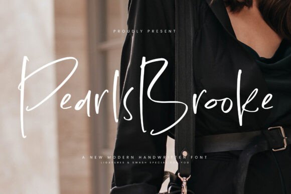 Pearls Brooke: A Modern Handwritten Font for Campaign-Ready Headlines