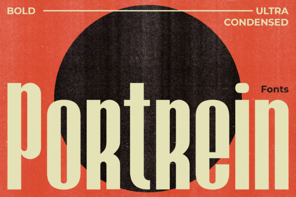 Portrein: A Bold, Ultra-Condensed Sans Serif for Modern Brand Identity