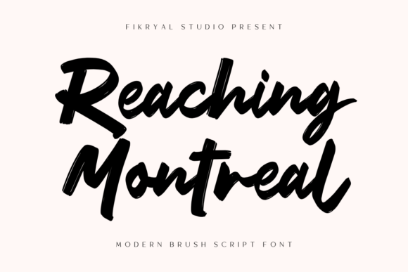 Reaching Montreal: A Modern Script Font for Campaign Headlines