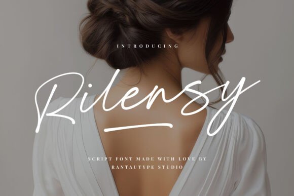 Rilensy: A Feminine Handwritten Font for Thoughtful Branding