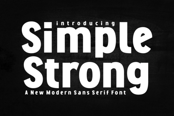 Simple Strong: A Clean, Bold Sans Serif Font for Crafters