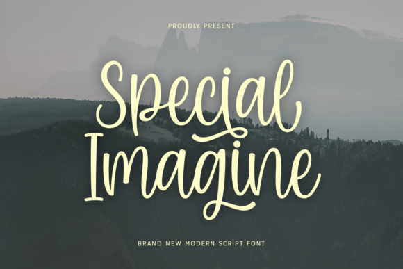 Special Imagine: A Graceful Script Font for Brand Identity