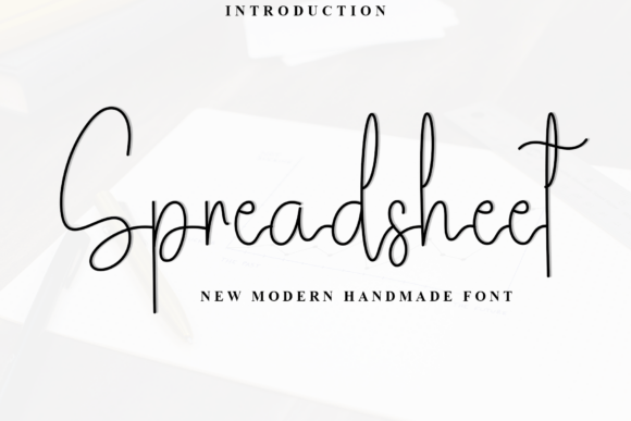 Spreadsheet: A Handwritten Script Font That Makes Your Brand Feel Human