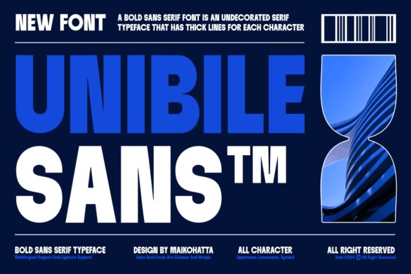 Unibile: A Clean, Flexible Sans Serif Font for Real Business Branding