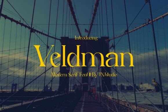 Veldman: A Display Serif Font That Commands Attention