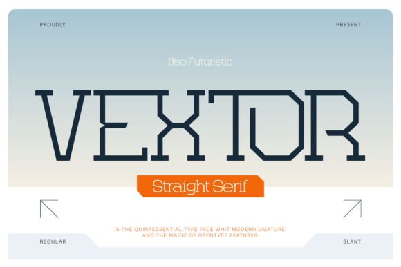 Vextor: A Futuristic Serif Font That Moves With Your Brand